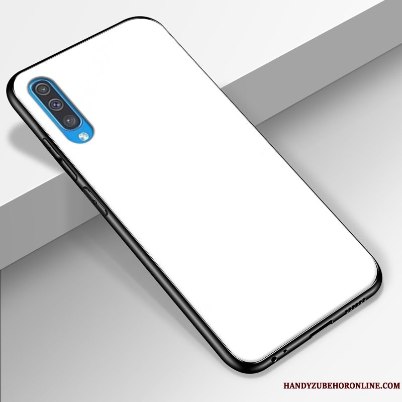 Etui Samsung Galaxy A50 Silikone Glas Rød, Cover Samsung Galaxy A50 Mode Telefonaf Personlighed