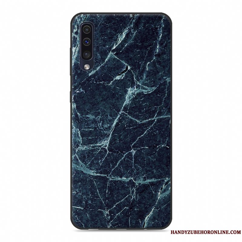 Etui Samsung Galaxy A50 Silikone Ny Cyan, Cover Samsung Galaxy A50 Kreativ Trend Telefon