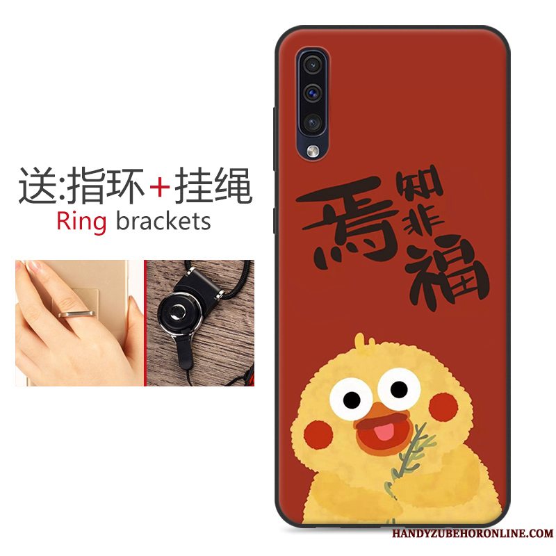 Etui Samsung Galaxy A50 Tasker Lyserød Telefon, Cover Samsung Galaxy A50 Beskyttelse Anti-fald Af Personlighed