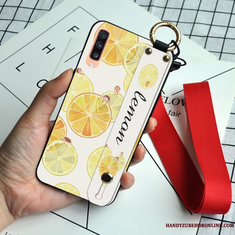 Etui Samsung Galaxy A50s Beskyttelse Bjørn Jordbær, Cover Samsung Galaxy A50s Silikone Frugt Lille Sektion