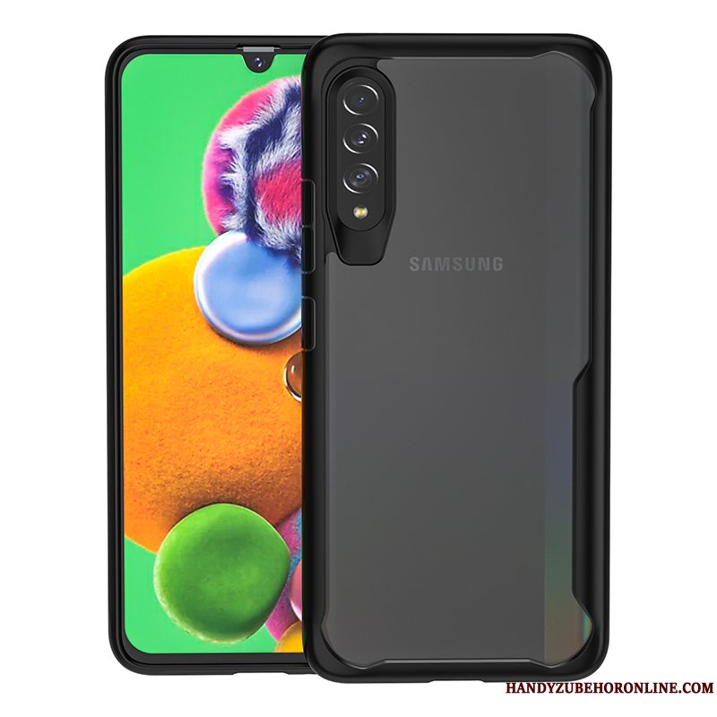 Etui Samsung Galaxy A50s Beskyttelse High End Gennemsigtig, Cover Samsung Galaxy A50s Tasker Trend Sort