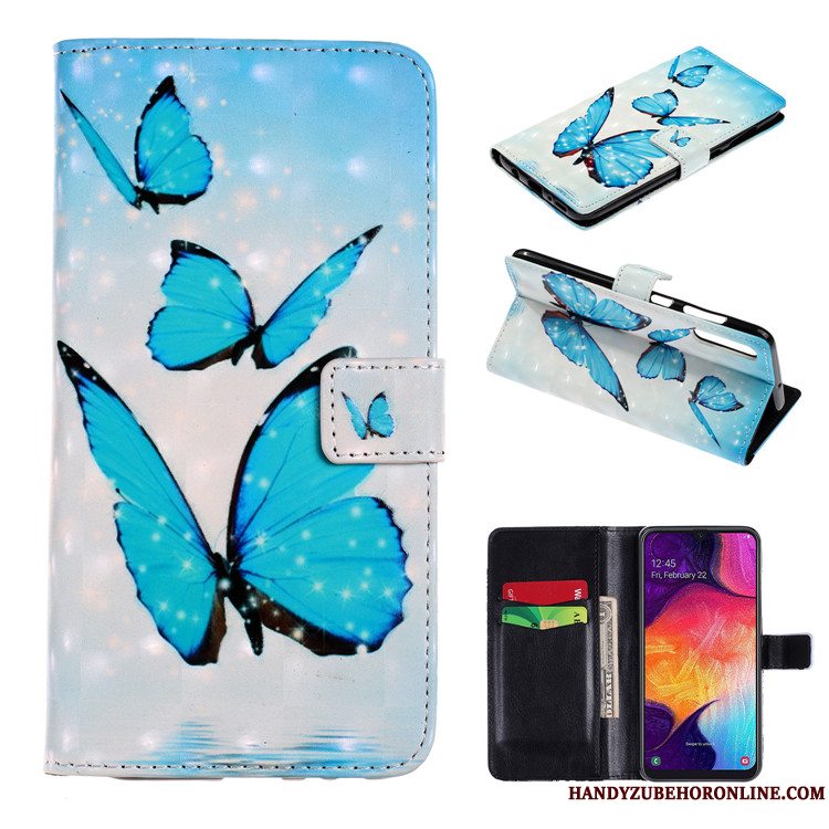 Etui Samsung Galaxy A50s Beskyttelse Smuk Hvid, Cover Samsung Galaxy A50s Læder Telefonanti-fald