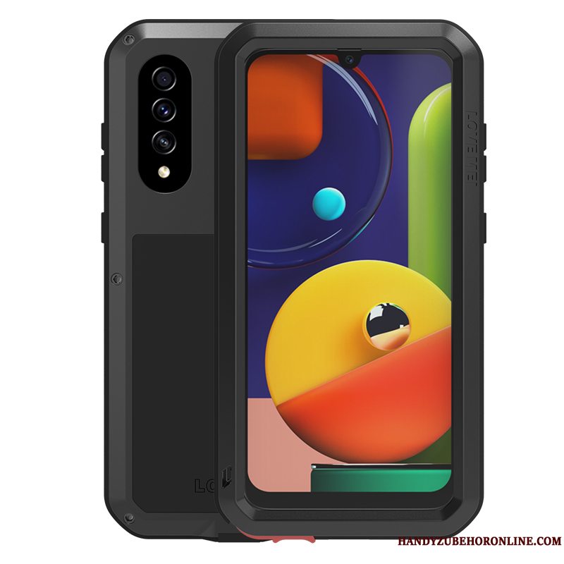 Etui Samsung Galaxy A50s Beskyttelse Telefonhvid, Cover Samsung Galaxy A50s Tasker Tre Forsvar Tykke