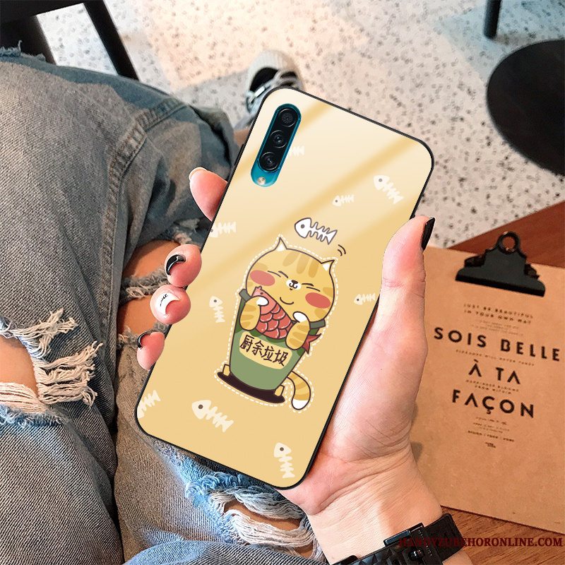 Etui Samsung Galaxy A50s Blød Anti-fald Telefon, Cover Samsung Galaxy A50s Kreativ Trend Gul