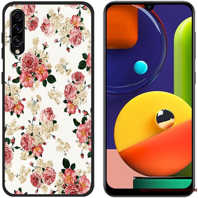 Etui Samsung Galaxy A50s Blød Klud Blå, Cover Samsung Galaxy A50s Silikone Telefonanti-fald