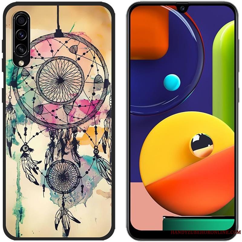 Etui Samsung Galaxy A50s Blød Klud Blå, Cover Samsung Galaxy A50s Silikone Telefonanti-fald