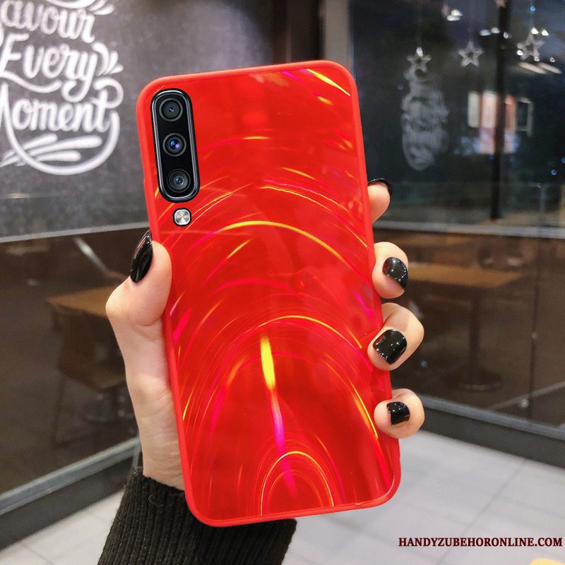 Etui Samsung Galaxy A50s Cartoon Telefonlilla, Cover Samsung Galaxy A50s Silikone Net Red Hård