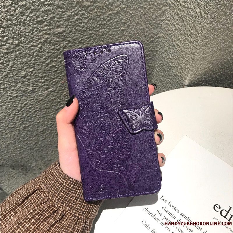 Etui Samsung Galaxy A50s Folio Anti-fald Grå, Cover Samsung Galaxy A50s Læder Telefon