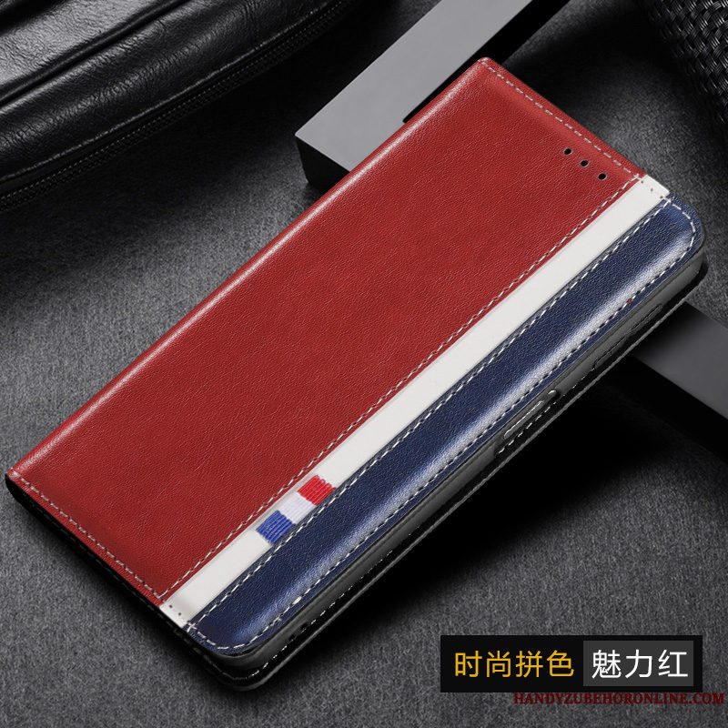 Etui Samsung Galaxy A50s Folio Hærdning Telefon, Cover Samsung Galaxy A50s Læder Skærmbeskyttelse Elegante