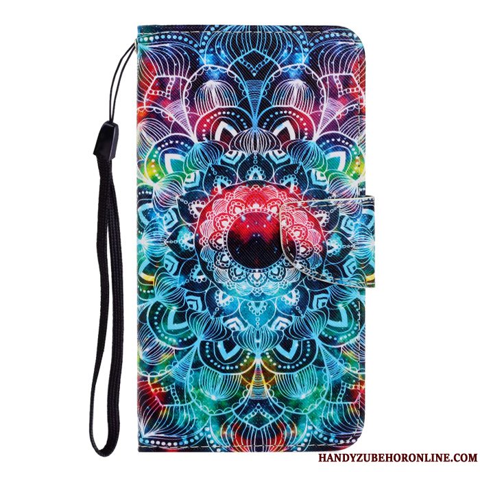 Etui Samsung Galaxy A50s Folio Smuk Blå, Cover Samsung Galaxy A50s Cartoon Telefon