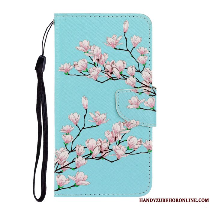 Etui Samsung Galaxy A50s Folio Smuk Blå, Cover Samsung Galaxy A50s Cartoon Telefon