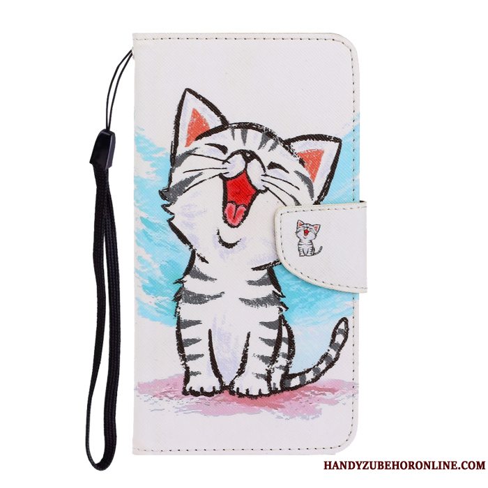 Etui Samsung Galaxy A50s Folio Smuk Blå, Cover Samsung Galaxy A50s Cartoon Telefon