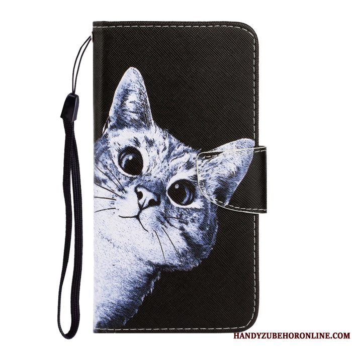 Etui Samsung Galaxy A50s Folio Smuk Blå, Cover Samsung Galaxy A50s Cartoon Telefon