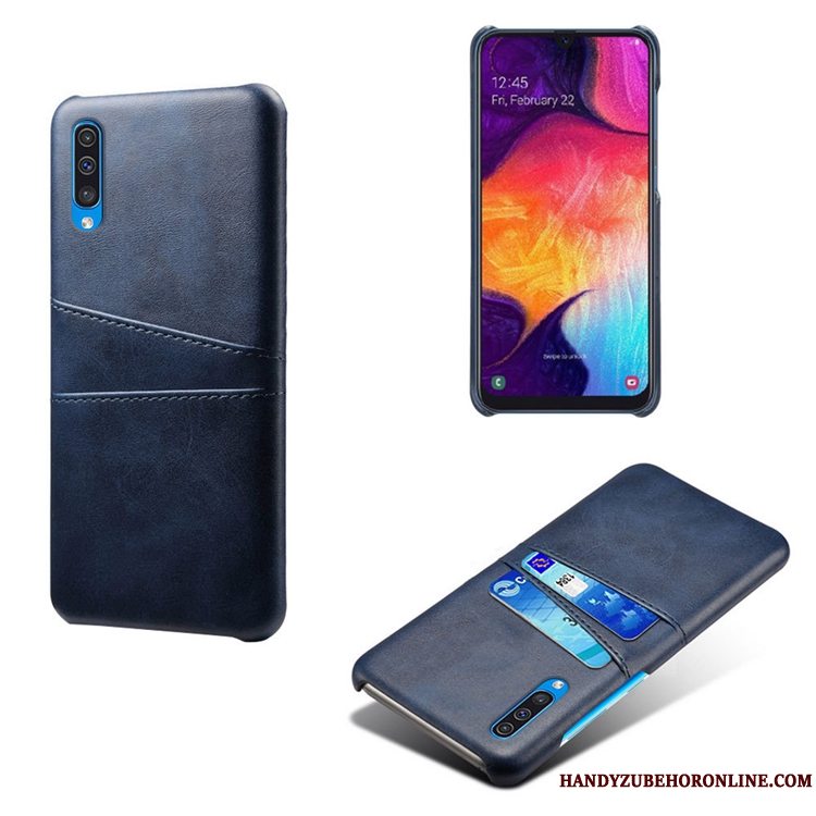 Etui Samsung Galaxy A50s Læder Mønster Telefon, Cover Samsung Galaxy A50s Cow Lille Sektion