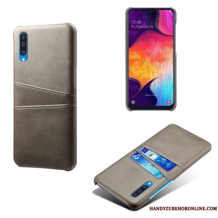 Etui Samsung Galaxy A50s Læder Mønster Telefon, Cover Samsung Galaxy A50s Cow Lille Sektion