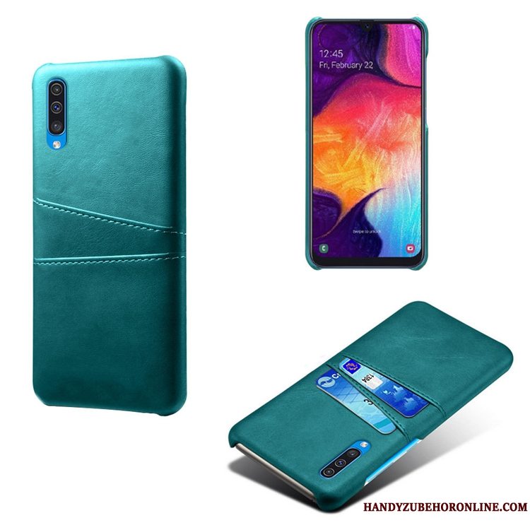 Etui Samsung Galaxy A50s Læder Mønster Telefon, Cover Samsung Galaxy A50s Cow Lille Sektion