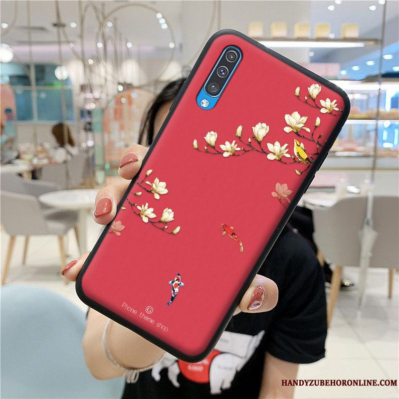 Etui Samsung Galaxy A50s Silikone Anti-fald Trend, Cover Samsung Galaxy A50s Blød Hvid Kinesisk Stil