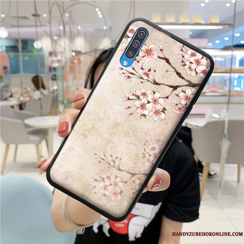 Etui Samsung Galaxy A50s Silikone Anti-fald Trend, Cover Samsung Galaxy A50s Blød Hvid Kinesisk Stil