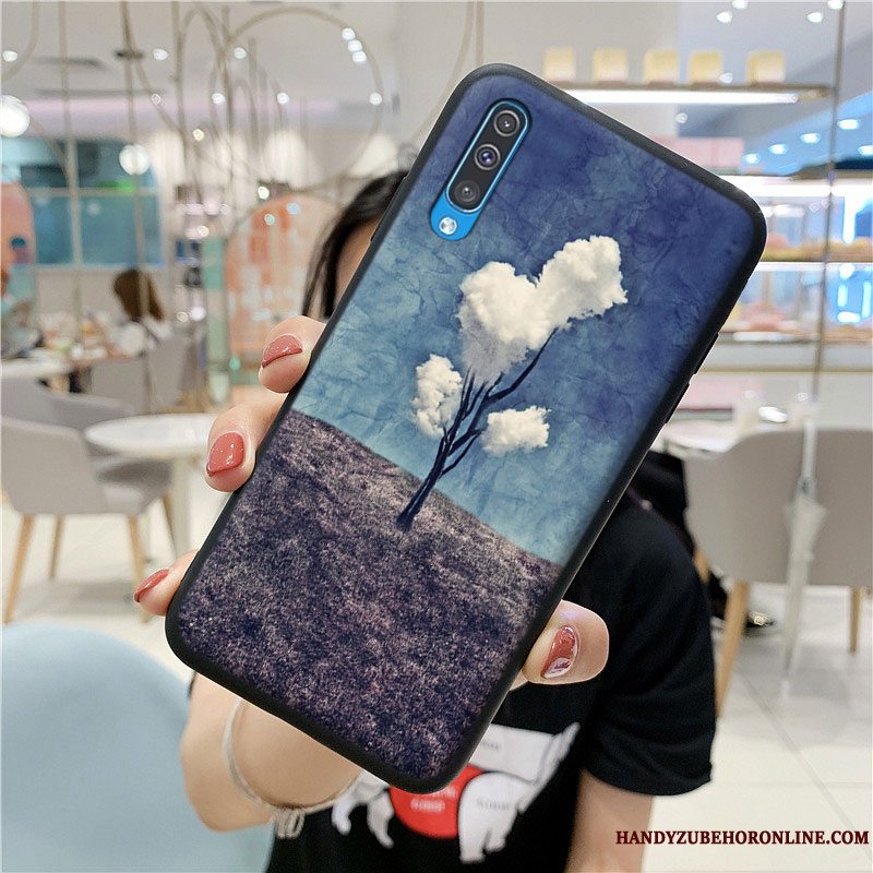 Etui Samsung Galaxy A50s Silikone Anti-fald Trend, Cover Samsung Galaxy A50s Blød Hvid Kinesisk Stil