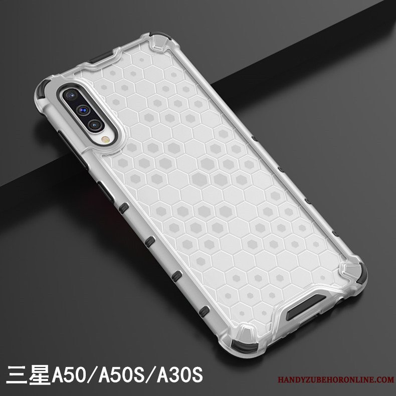 Etui Samsung Galaxy A50s Silikone Gennemsigtig Mønster, Cover Samsung Galaxy A50s Blød Hvid Super