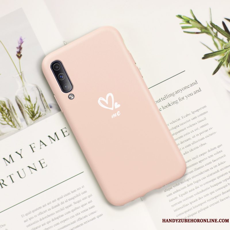 Etui Samsung Galaxy A50s Silikone Vind Trend, Cover Samsung Galaxy A50s Beskyttelse Lyserød Simple