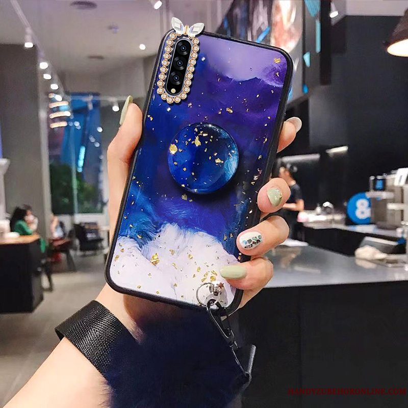 Etui Samsung Galaxy A50s Strass Rød Hård, Cover Samsung Galaxy A50s Beskyttelse