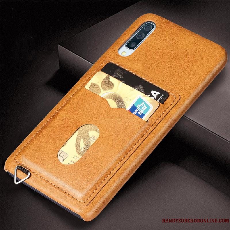 Etui Samsung Galaxy A50s Tasker Gul Telefon, Cover Samsung Galaxy A50s Beskyttelse Simple