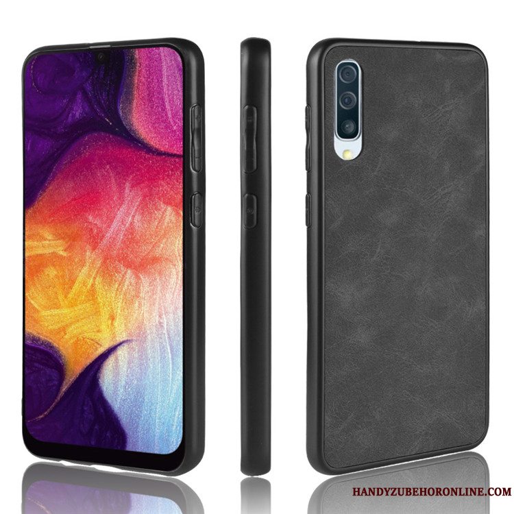 Etui Samsung Galaxy A50s Tasker Hård Tynd, Cover Samsung Galaxy A50s Beskyttelse Telefoncyan