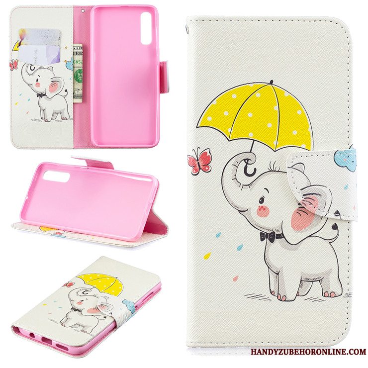 Etui Samsung Galaxy A50s Tasker Telefonhvid, Cover Samsung Galaxy A50s Cartoon Smuk