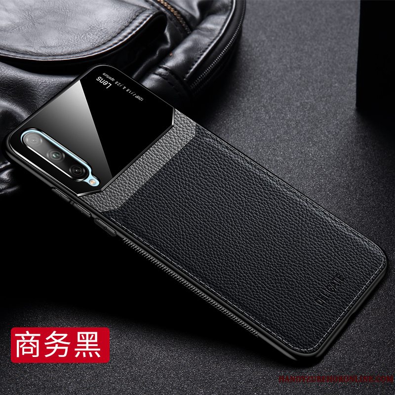 Etui Samsung Galaxy A50s Tasker Telefonmønster, Cover Samsung Galaxy A50s Læder Spejl Rød