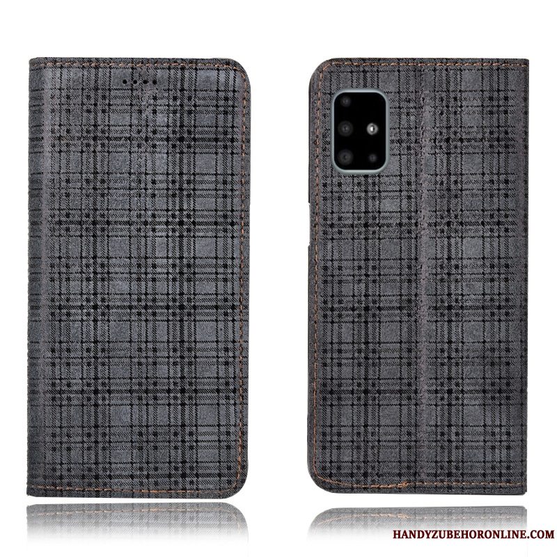 Etui Samsung Galaxy A51 Beskyttelse Telefonanti-fald, Cover Samsung Galaxy A51 Folio Mønster Fløjl