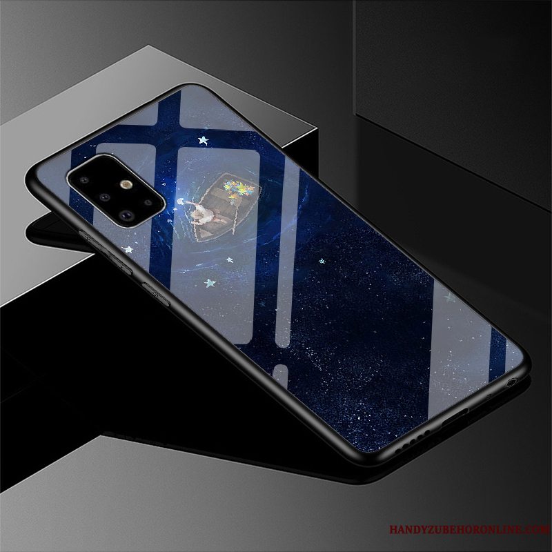 Etui Samsung Galaxy A51 Cartoon Hård Britisk, Cover Samsung Galaxy A51 Beskyttelse Sort Stjerneklar