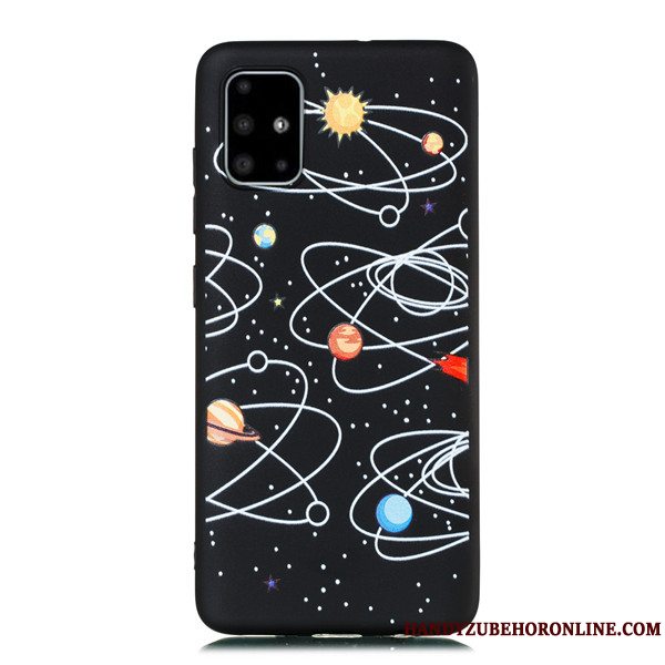 Etui Samsung Galaxy A51 Cartoon Telefonhængende Ornamenter, Cover Samsung Galaxy A51 Tasker Nubuck Anti-fald