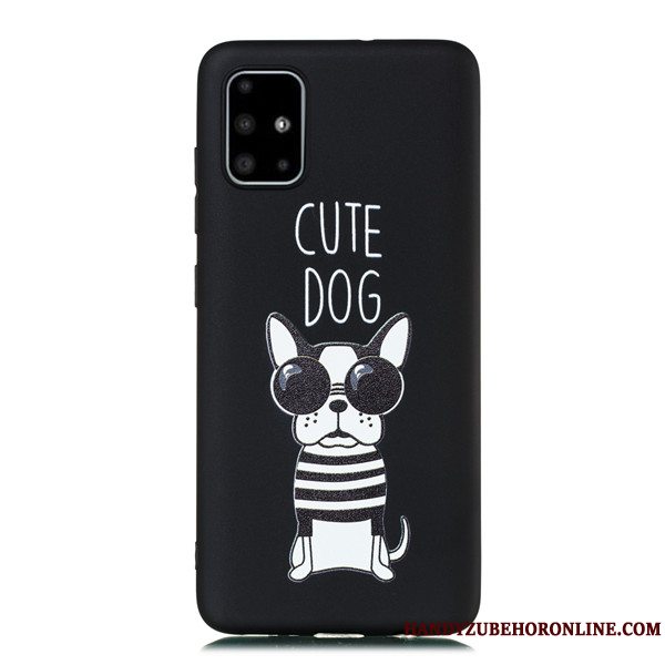 Etui Samsung Galaxy A51 Cartoon Telefonhængende Ornamenter, Cover Samsung Galaxy A51 Tasker Nubuck Anti-fald