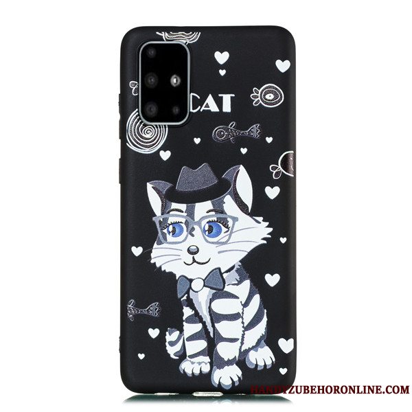 Etui Samsung Galaxy A51 Cartoon Telefonhængende Ornamenter, Cover Samsung Galaxy A51 Tasker Nubuck Anti-fald