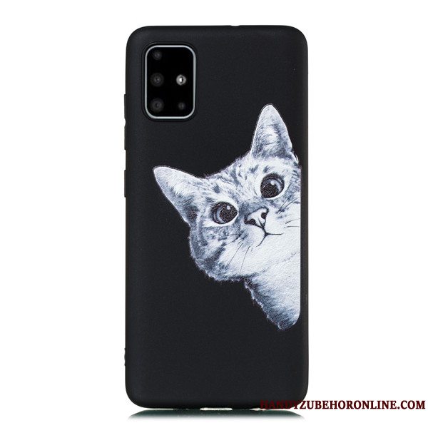 Etui Samsung Galaxy A51 Cartoon Telefonhængende Ornamenter, Cover Samsung Galaxy A51 Tasker Nubuck Anti-fald