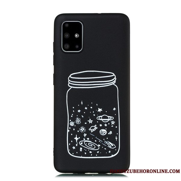 Etui Samsung Galaxy A51 Cartoon Telefonhængende Ornamenter, Cover Samsung Galaxy A51 Tasker Nubuck Anti-fald