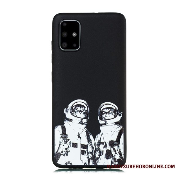 Etui Samsung Galaxy A51 Cartoon Telefonhængende Ornamenter, Cover Samsung Galaxy A51 Tasker Nubuck Anti-fald