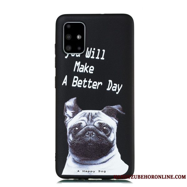 Etui Samsung Galaxy A51 Cartoon Telefonhængende Ornamenter, Cover Samsung Galaxy A51 Tasker Nubuck Anti-fald