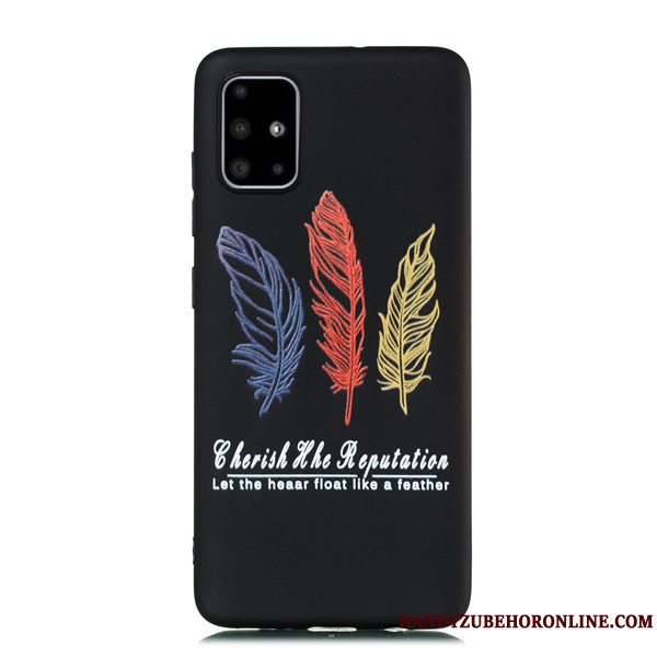 Etui Samsung Galaxy A51 Cartoon Telefonhængende Ornamenter, Cover Samsung Galaxy A51 Tasker Nubuck Anti-fald