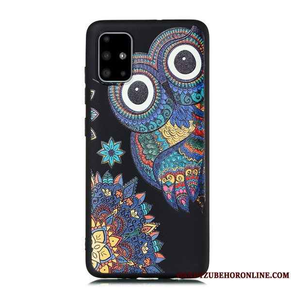 Etui Samsung Galaxy A51 Cartoon Telefonhængende Ornamenter, Cover Samsung Galaxy A51 Tasker Nubuck Anti-fald