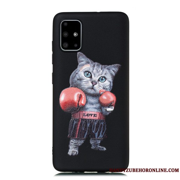 Etui Samsung Galaxy A51 Cartoon Telefonhængende Ornamenter, Cover Samsung Galaxy A51 Tasker Nubuck Anti-fald