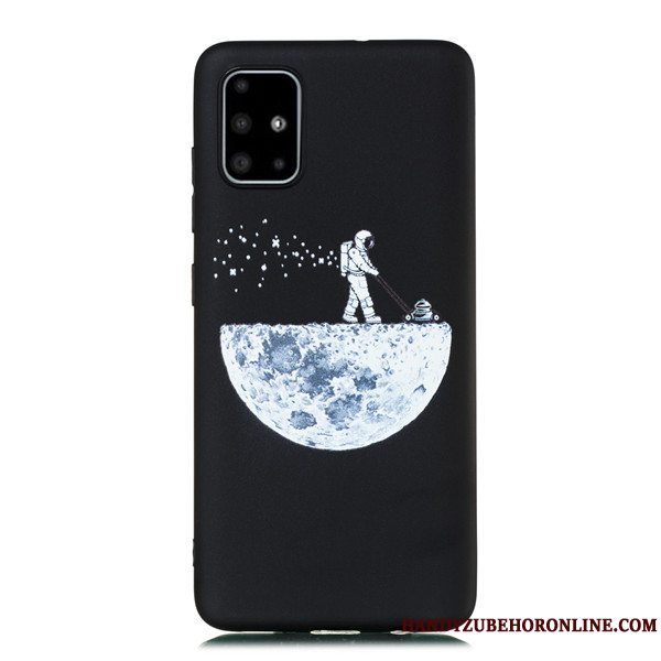 Etui Samsung Galaxy A51 Cartoon Telefonhængende Ornamenter, Cover Samsung Galaxy A51 Tasker Nubuck Anti-fald