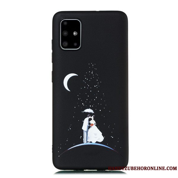 Etui Samsung Galaxy A51 Cartoon Telefonhængende Ornamenter, Cover Samsung Galaxy A51 Tasker Nubuck Anti-fald