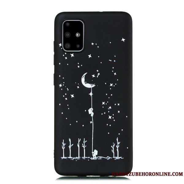 Etui Samsung Galaxy A51 Cartoon Telefonhængende Ornamenter, Cover Samsung Galaxy A51 Tasker Nubuck Anti-fald