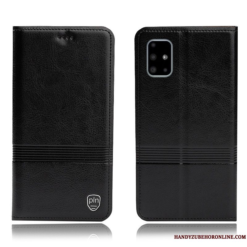 Etui Samsung Galaxy A51 Folio Rød Mønster, Cover Samsung Galaxy A51 Tasker Telefonanti-fald