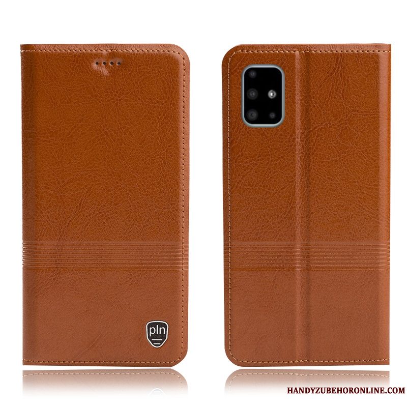 Etui Samsung Galaxy A51 Folio Rød Mønster, Cover Samsung Galaxy A51 Tasker Telefonanti-fald