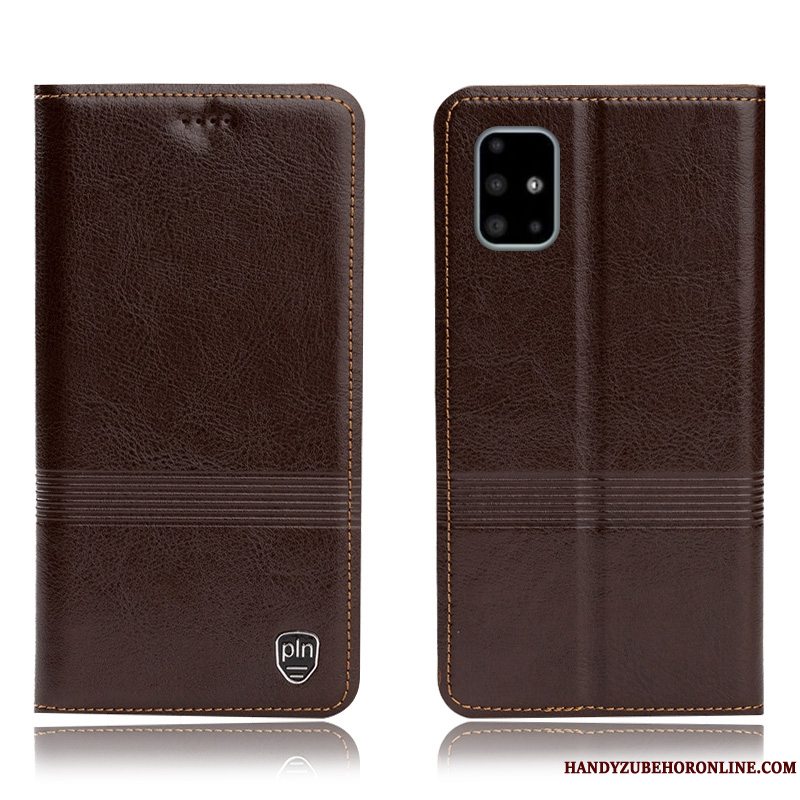 Etui Samsung Galaxy A51 Folio Rød Mønster, Cover Samsung Galaxy A51 Tasker Telefonanti-fald