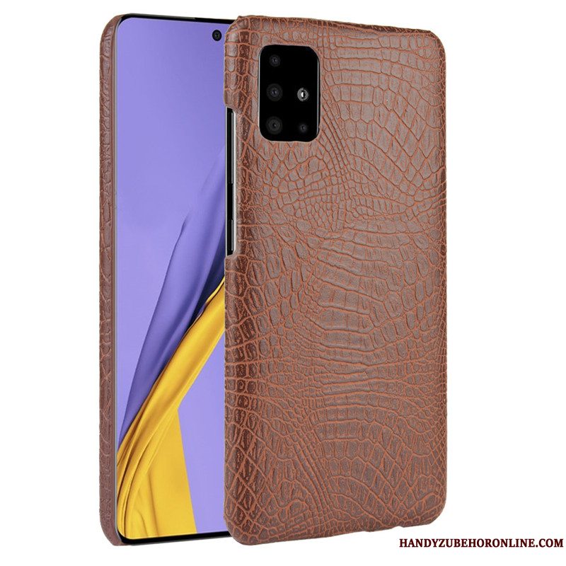 Etui Samsung Galaxy A51 Læder Anti-fald Mønster, Cover Samsung Galaxy A51 Grøn Hård