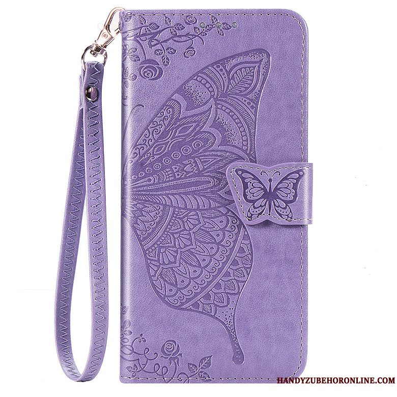 Etui Samsung Galaxy A51 Læder Blomster Lyserød, Cover Samsung Galaxy A51 Folio Telefon